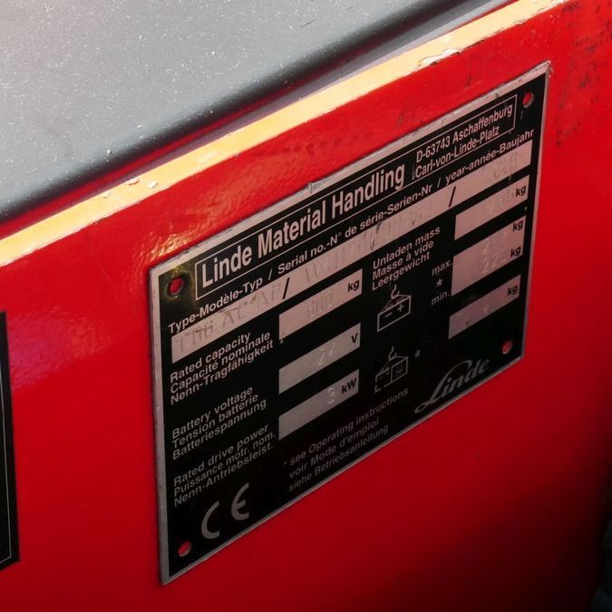 Електричний штабелер LINDE L06AC з відкидною платформою оператора