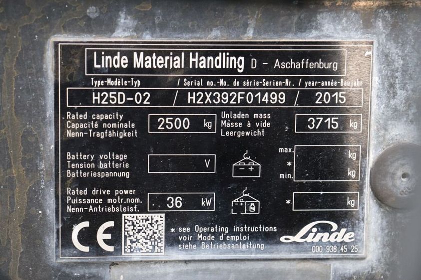 Дизельний навантажувач LINDE H25D-02