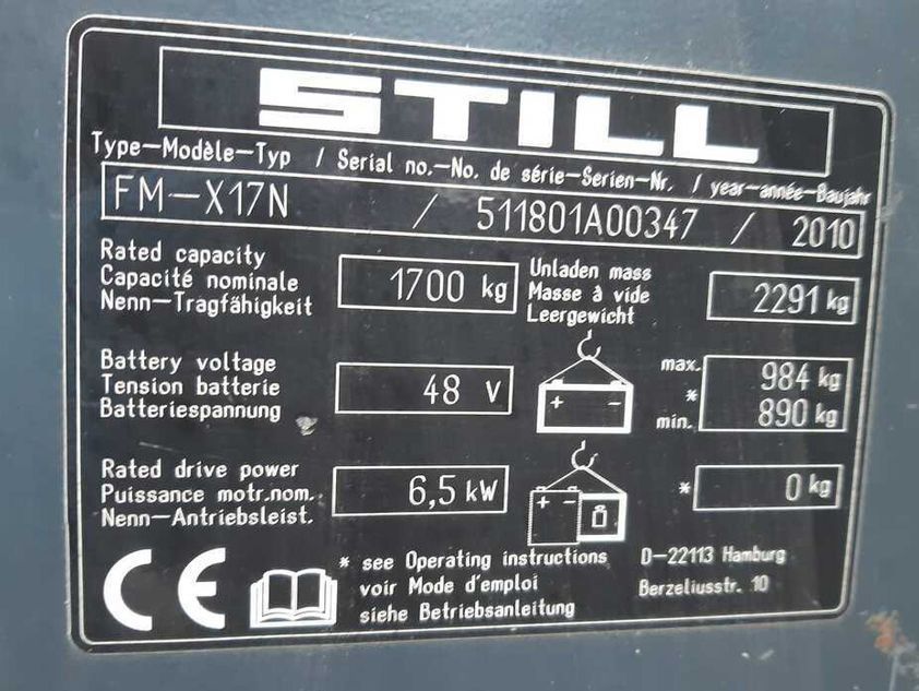 Річтрак STILL FM-X 17 N для холодного складу