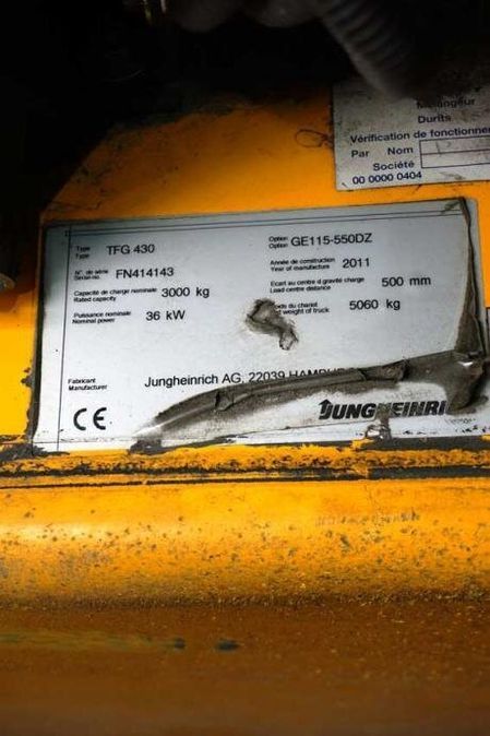 Газовый погрузчик JUNGHEINRICH TFG 430
