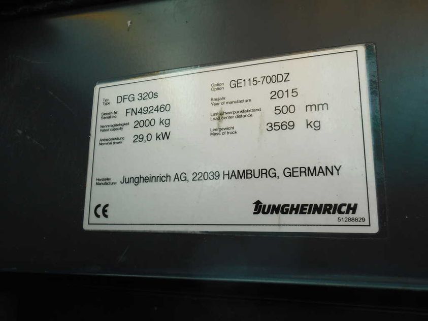 Дизельний навантажувач JUNGHEINRICH DFG320S