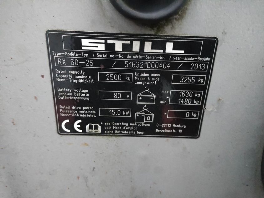 Електричний навантажувач STILL RХ 60-25