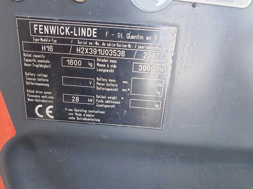 Газовый погрузчик LINDE H16
