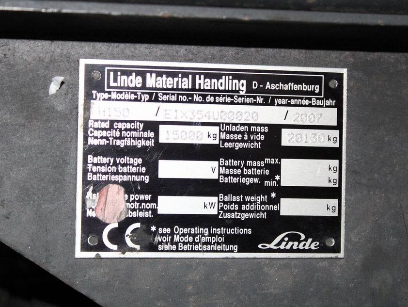 Дизельный погрузчик LINDE H150D 354 серия