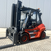 Дизельный погрузчик LINDE H60D-03 с новым позиционером вил + 2 пары новых вил
