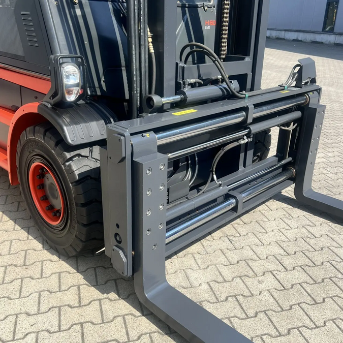 Дизельный погрузчик LINDE H60D-03 с новым позиционером вил + 2 пары новых вил