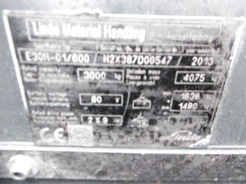 Электрический погрузчик Linde E30H-01/600