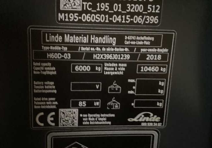 Дизельный погрузчик LINDE H60D-03