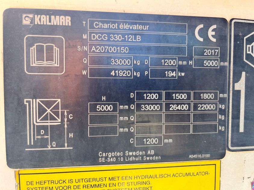_Дизельный погрузчик KALMAR DCG330-12LB (33 тонн)