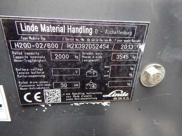 Дизельный погрузчик LINDE H20D-02/600
