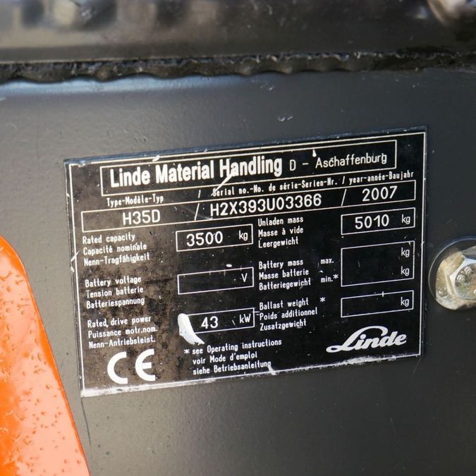 Дизельний навантажувач LINDE H35D (393-01)