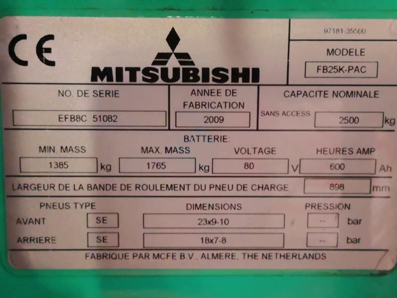 Электрический погрузчик Mitsubishi FB25KPAC