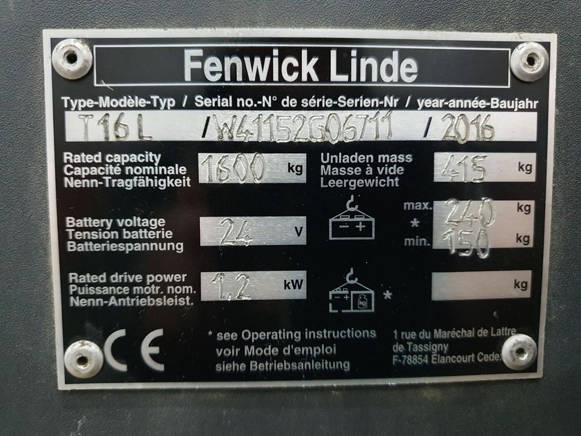 Електричний візок Linde T16L