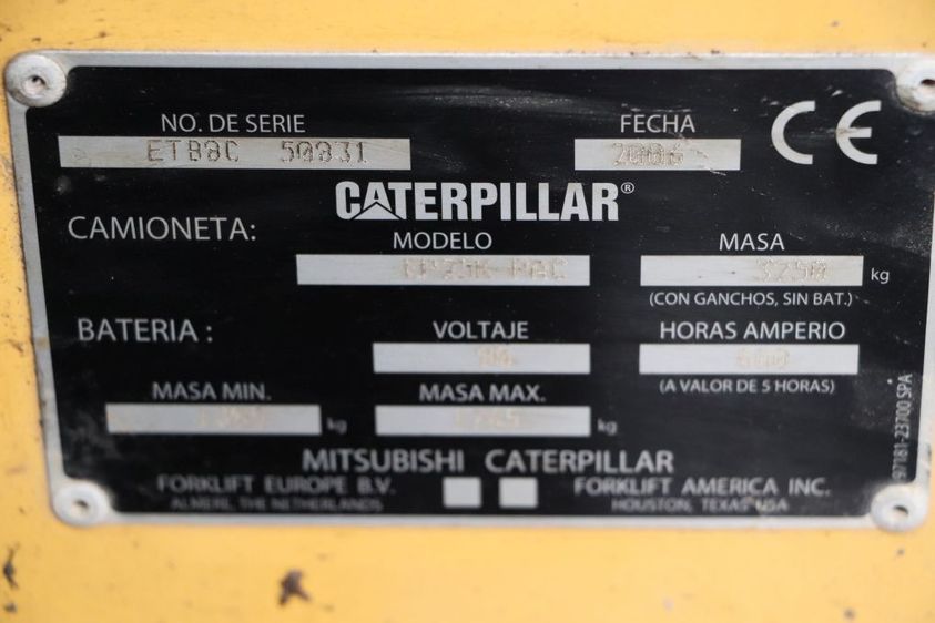 Электрический погрузчик CATERPILLAR EP25K-PAC