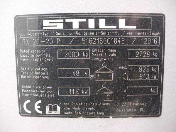Электрический погрузчик STILL RX20-20P