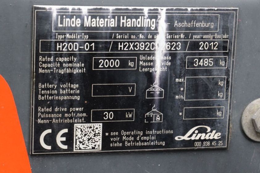 Дизельний навантажувач LINDE H20D-01 (392)