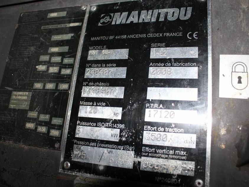 Дизельный погрузчик повышенной проходимости MANITOU MSI 40 (внедорожный)