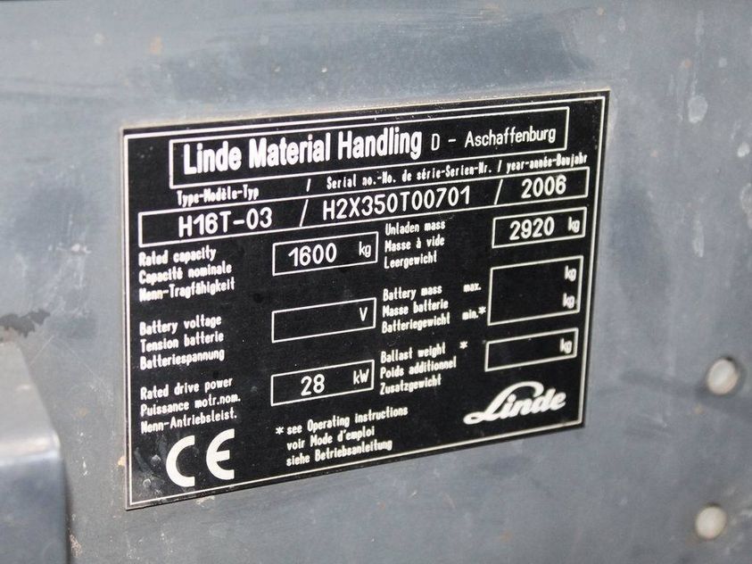 Газовий навантажувач LINDE H16T-03