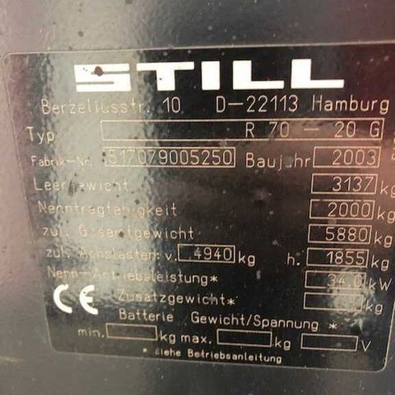 Газовий навантажувач STILL R70-20