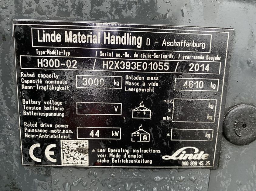 Дизельний навантажувач Linde H30D-02