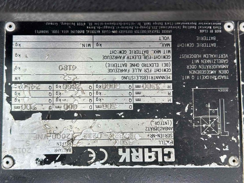 Газовий навантажувач CLARK S30L
