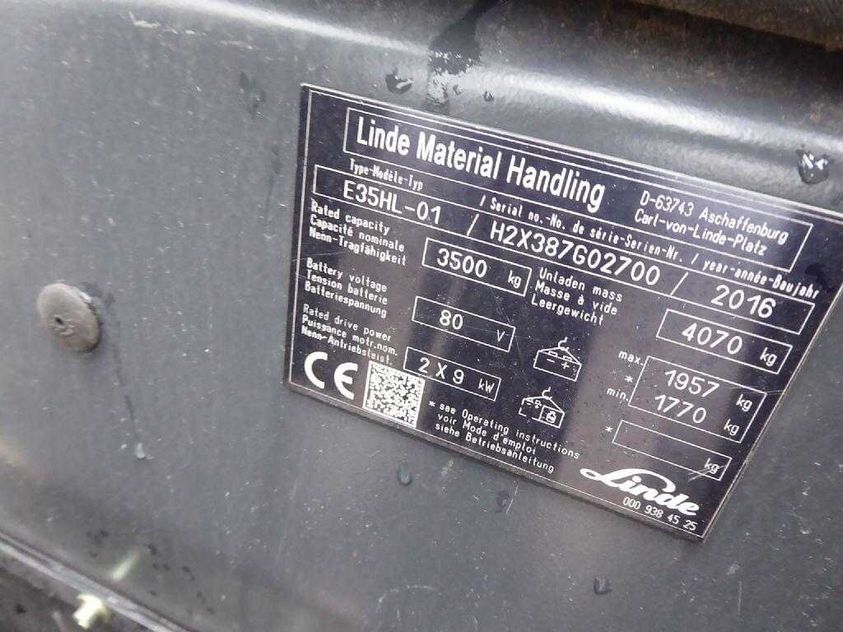 Электрический погрузчик LINDE E35HL-01
