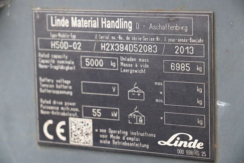 Дизельный погрузчик LINDE H50D-02 (394)