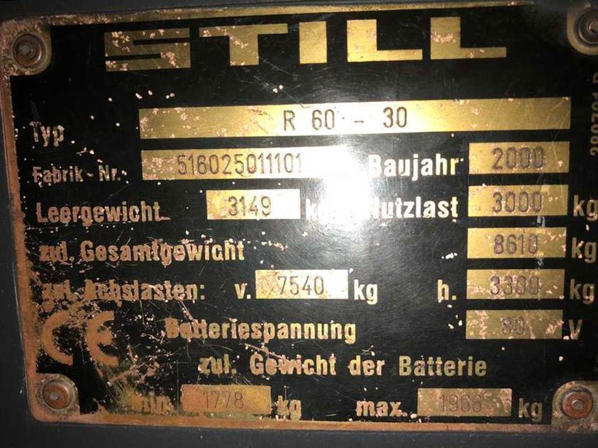 Електричний навантажувач STILL R60-30