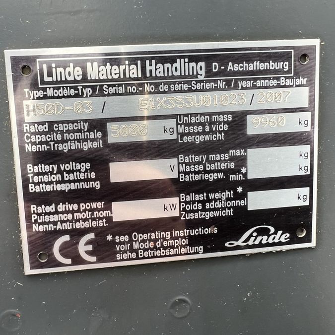 Дизельний навантажувач LINDE H50D