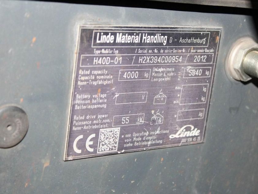 Дизельний навантажувач LINDE H40D-01