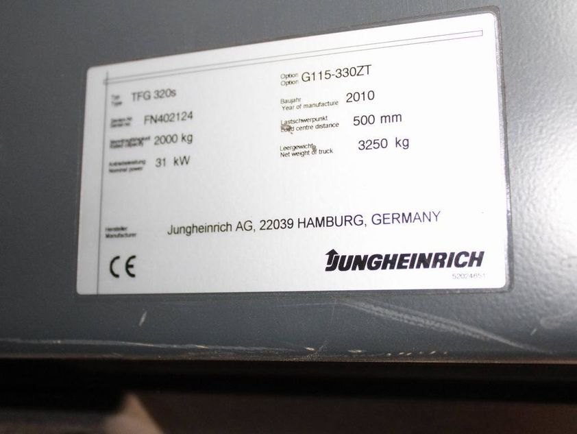 Газовый погрузчик JUNGHEINRICH TFG 320s