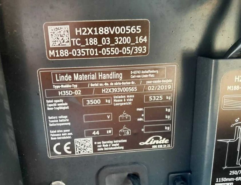 Дизельный погрузчик LINDE H35D-02
