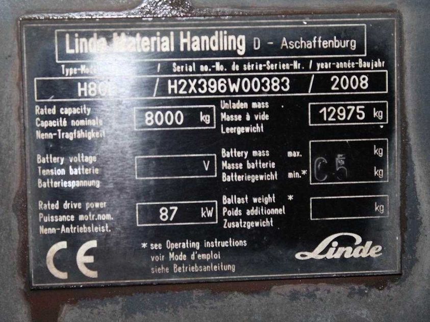Дизельний навантажувач LINDE H 80 D (396 серія)