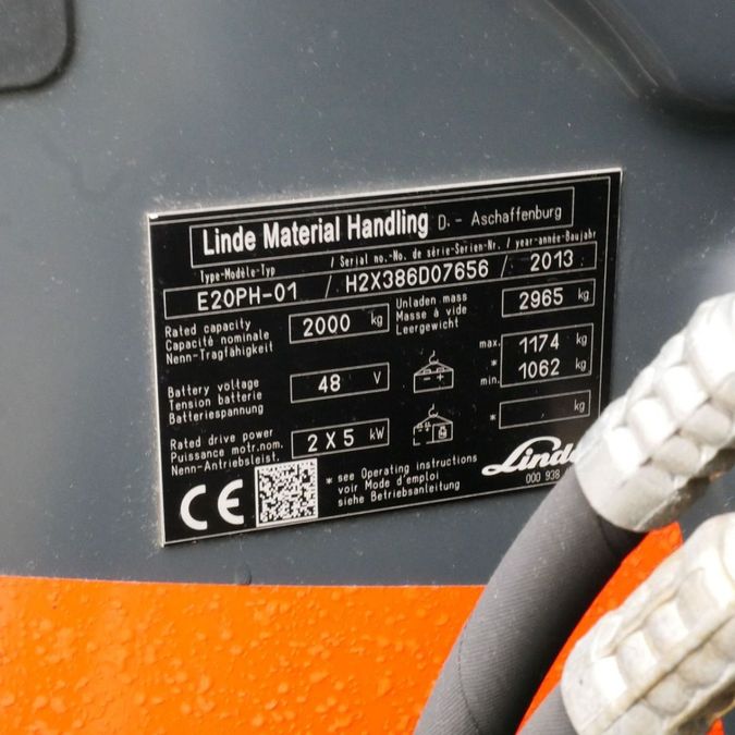 Электрический погрузчик LINDE E20PH (386)