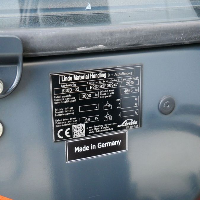 Дизельный погрузчик LINDE H30D-02 EVO