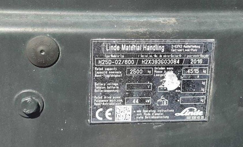 Дизельный погрузчик LINDE H25D/600