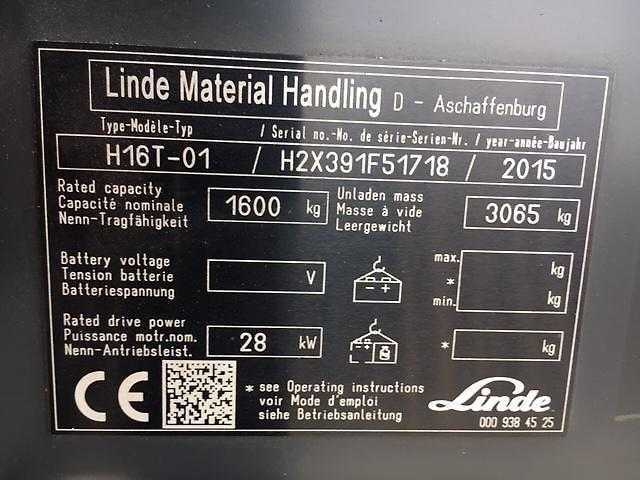 Газовий навантажувач LINDE H16T-01