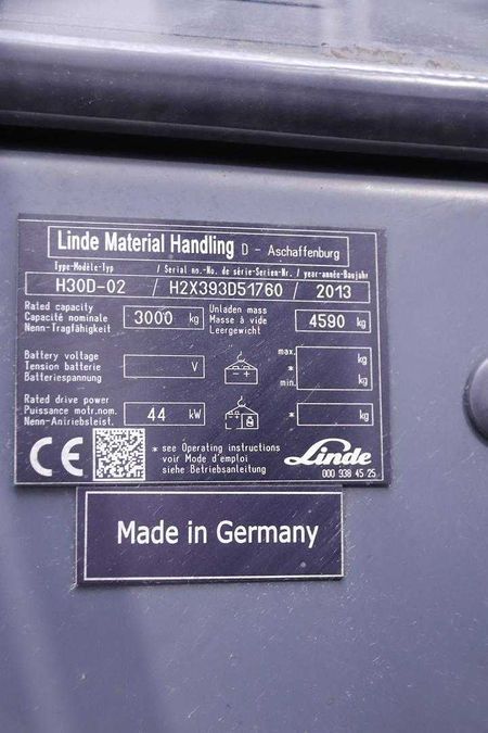 Дизельний навантажувач LINDE H30D-02