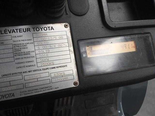 Дизельний навантажувач TOYOTA 02-8 FDF 25