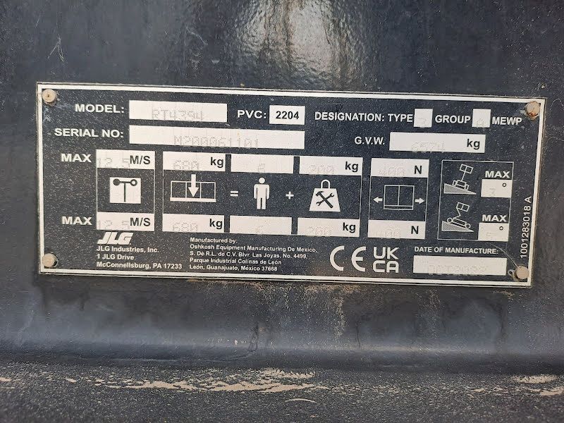 Ножничный вседорожный дизельный подъемник JLG RT4394 (Новый)