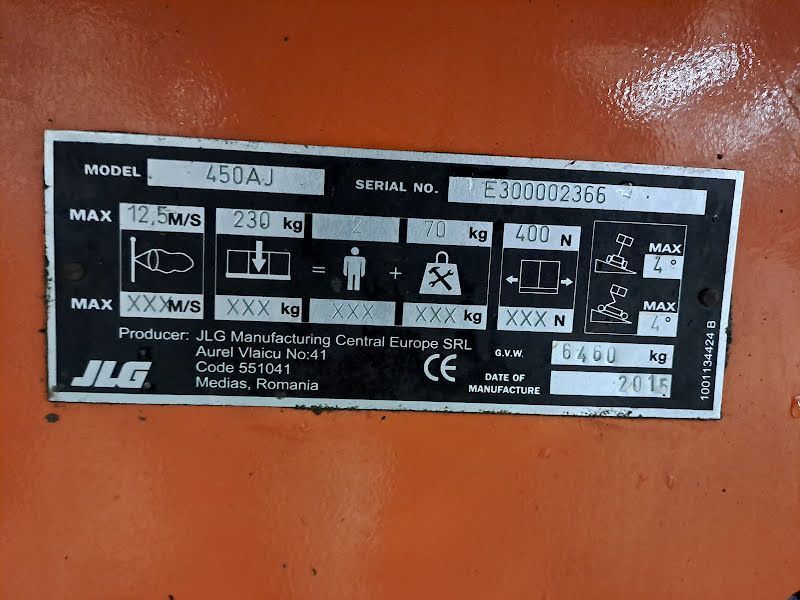 Ножичний вседорожний дизельний підйомник JLG 450AJ