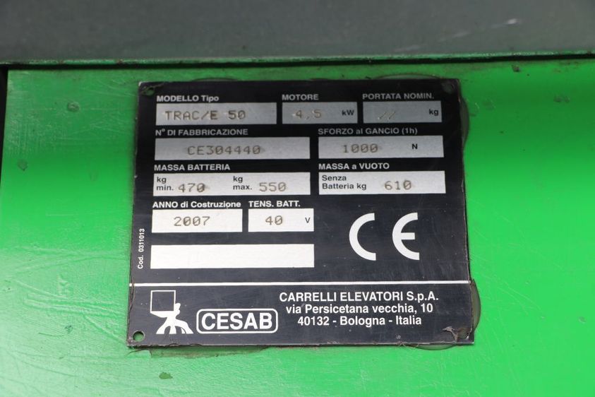 Електричний тягач CESAB TRAC/E50
