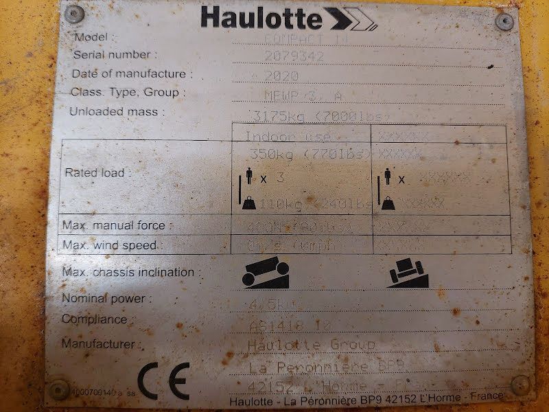 Ножничный подъемник HAULOTTE COMPACT 14 (рабочая платформа)