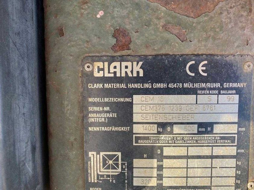 Электрический погрузчик CLARK CEM16