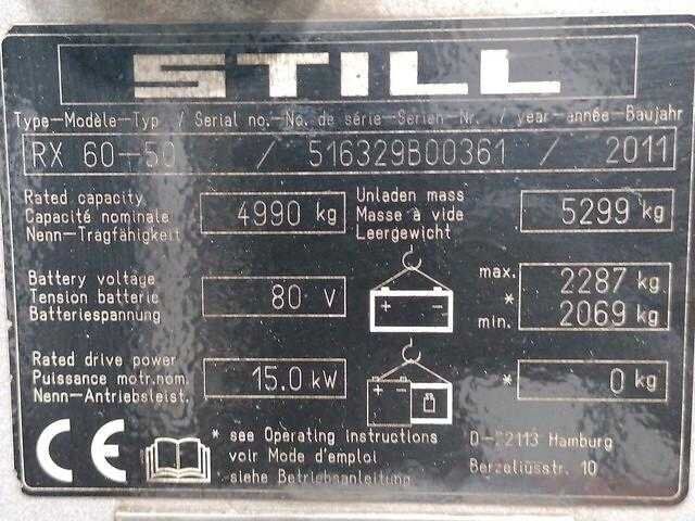 Електричний навантажувач STILL RX60-50