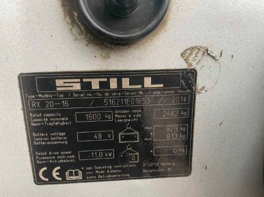 Електричний навантажувач STILL RX20-16 трьохопорний